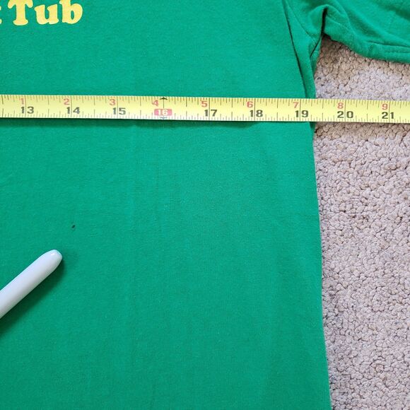 VTG Hollister Don't Drink From The Hot Tub Sz Large Single Stitch Mens Green Tee - Picture 6 of 7